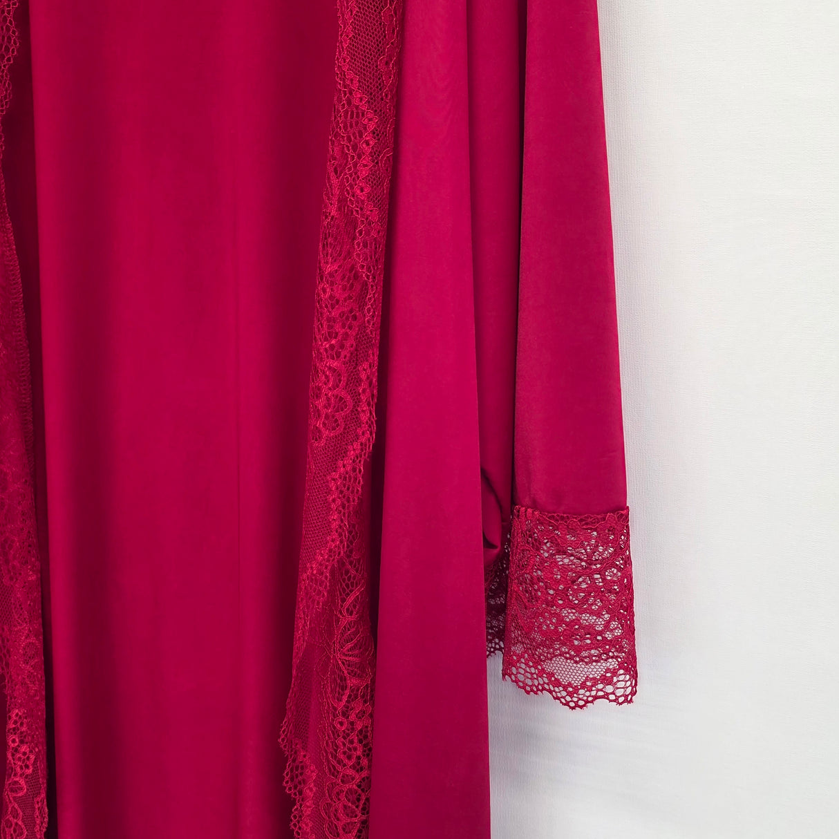 Luxury Silk Feel Lace Trim Lounge Set UK Size 10–24