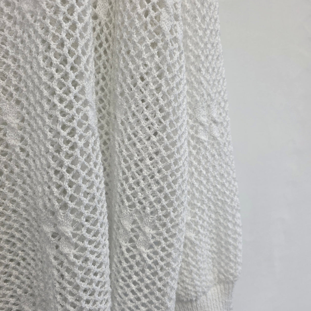 Crochet Cotton Jumper Plus Size UK 14-22 Spring Summer Lightweight Knit Sweater