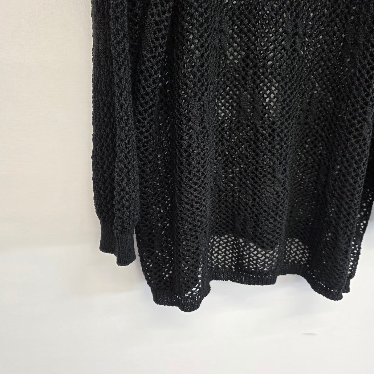 Crochet Cotton Jumper Plus Size UK 14-22 Spring Summer Lightweight Knit Sweater