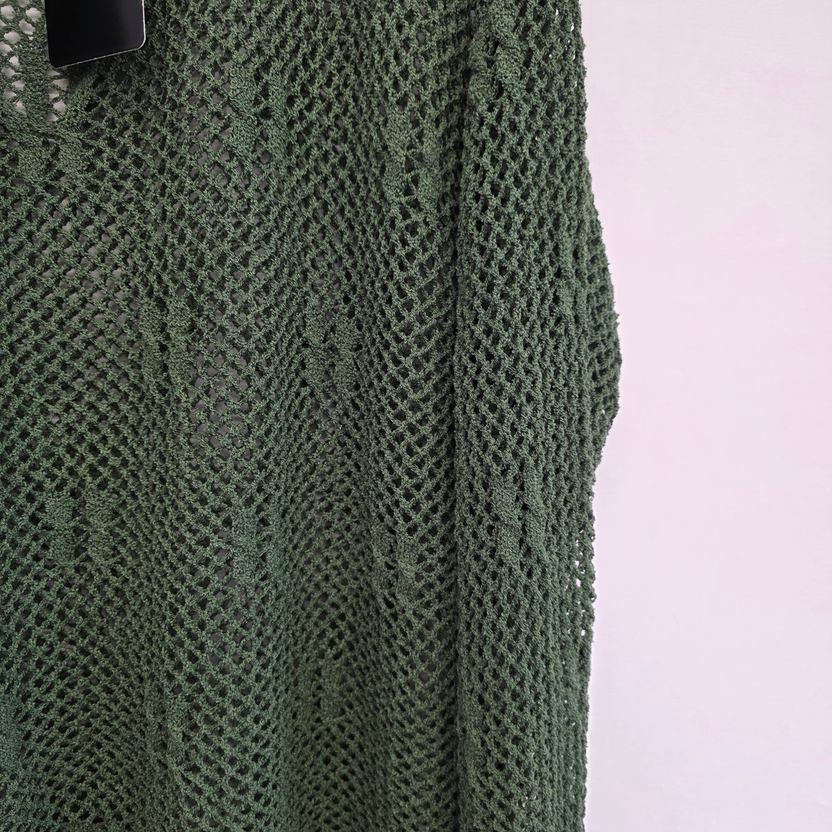 Crochet Cotton Jumper Plus Size UK 14-22 Spring Summer Lightweight Knit Sweater