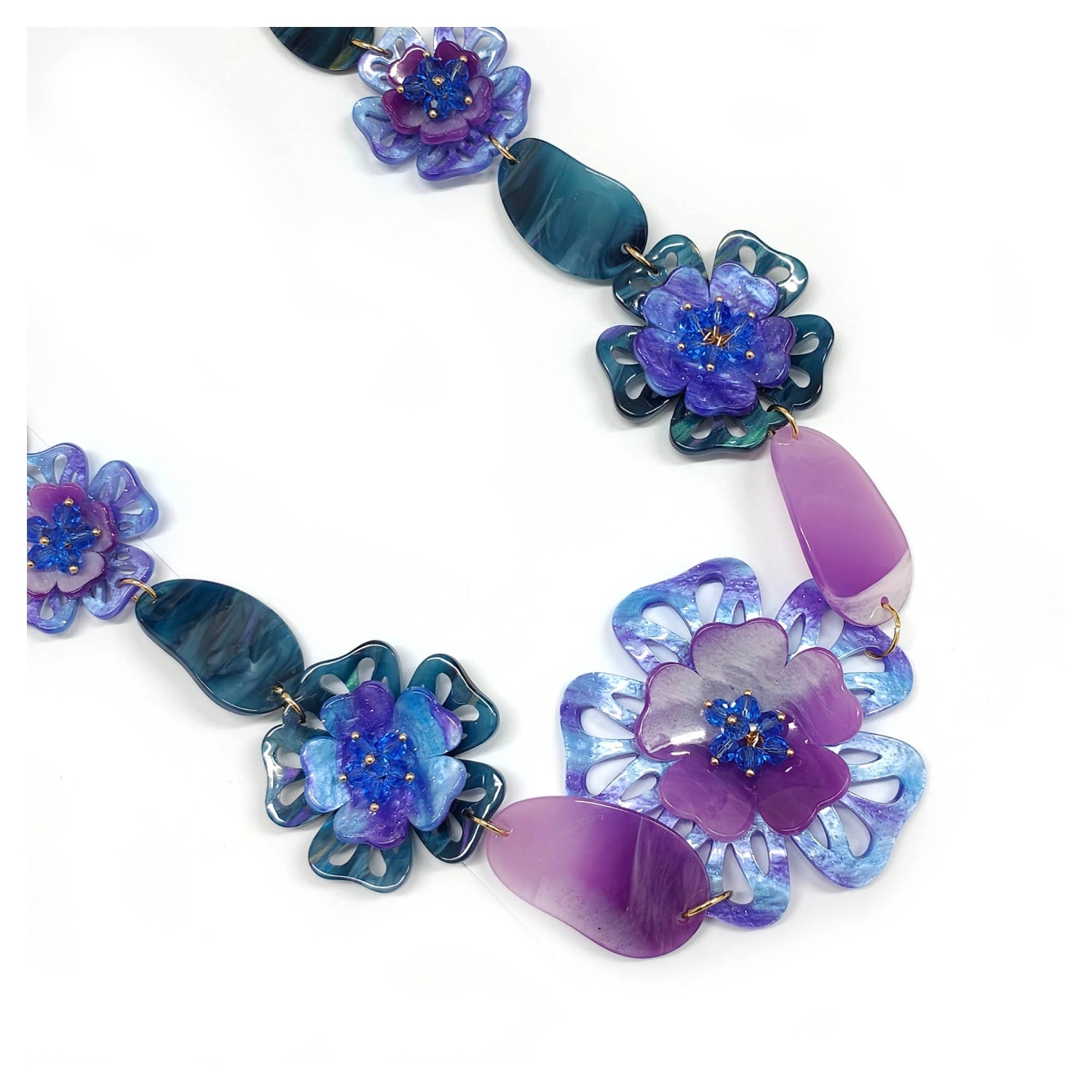 Petal Flowers Long Necklace