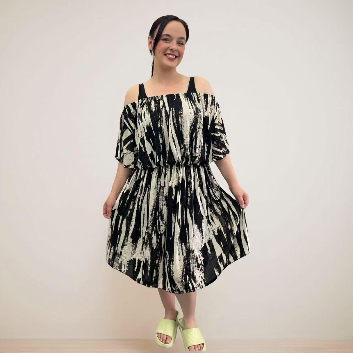 LADIES COMFORT SUMMER DRESS UPGRADED FRESH COOL FABRIC