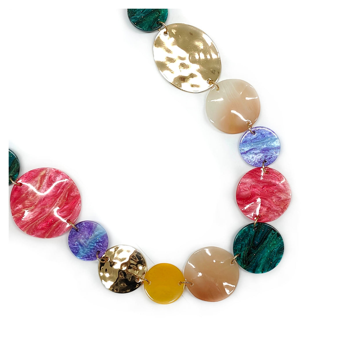 Chain Of Circles Long Necklace