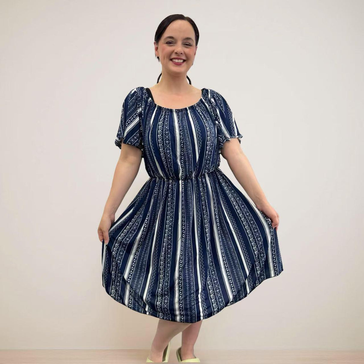 LADIES COMFORT SUMMER DRESS UPGRADED FRESH COOL FABRIC