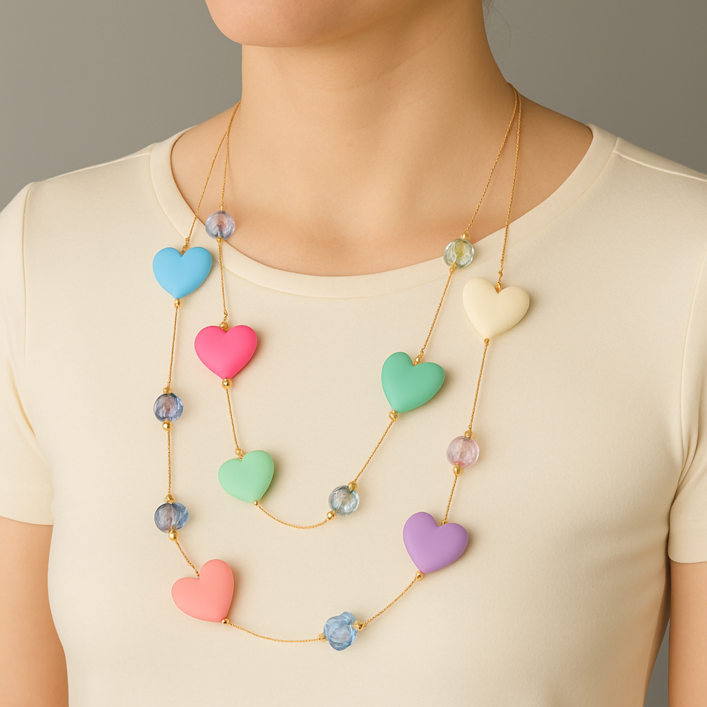 Heart Beaded Necklace