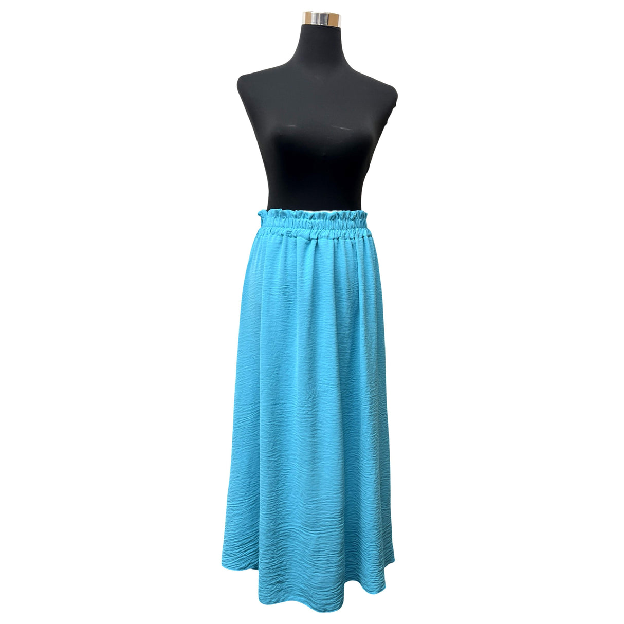 MAXI SKIRT ANTI-ROLLING MID RUFFLE WAISTED SUPER SWING MINIMALIST