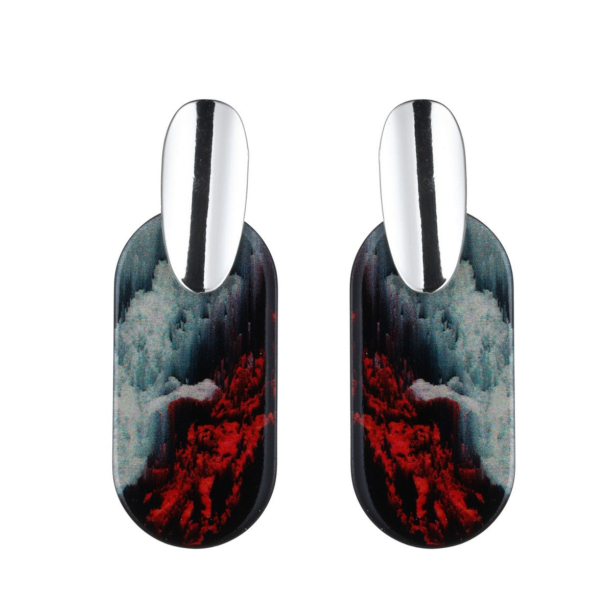 Red Waterfall Fashion Earrings YD22848RED
