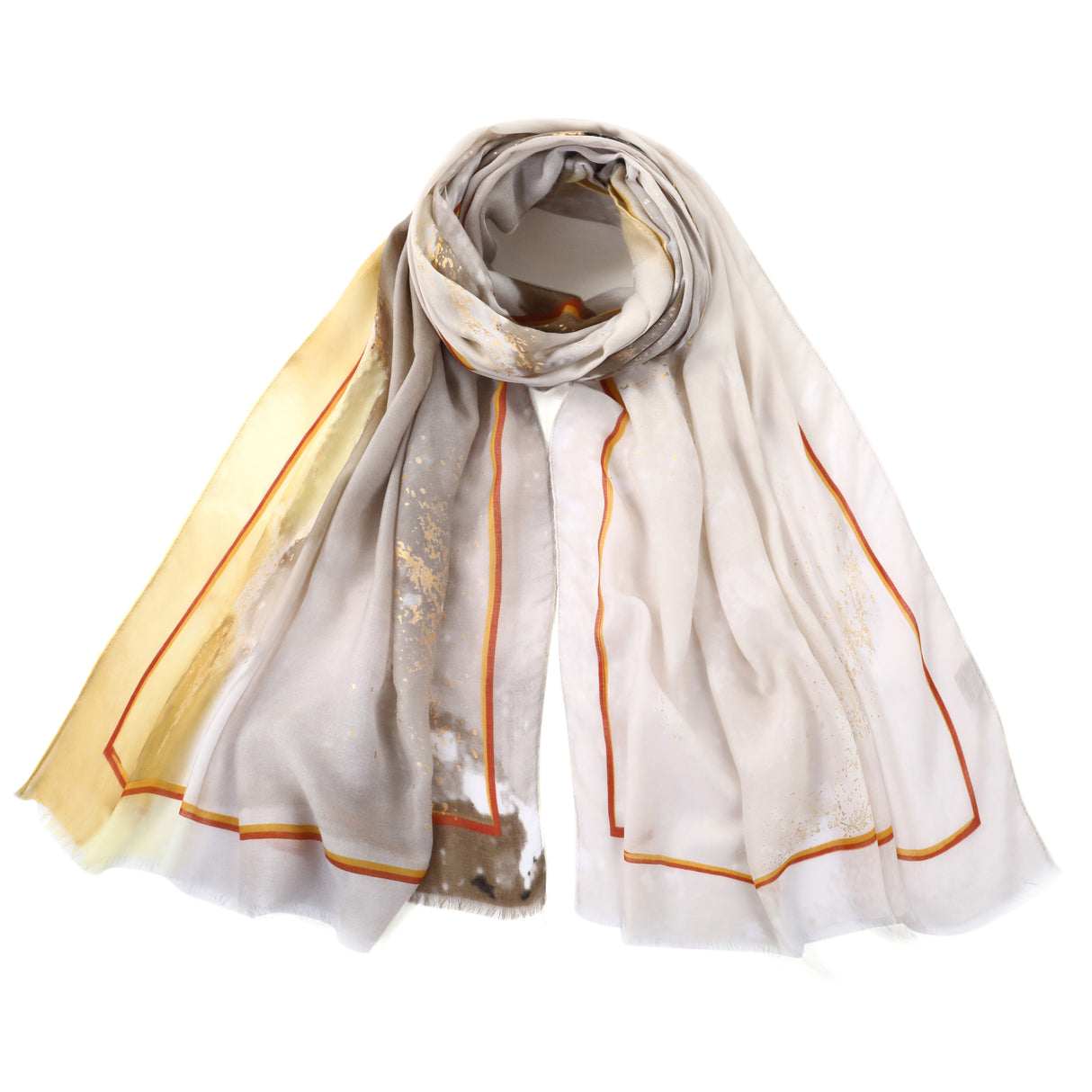 Coffee Tie-Dye Scarf Print JYF13506COF