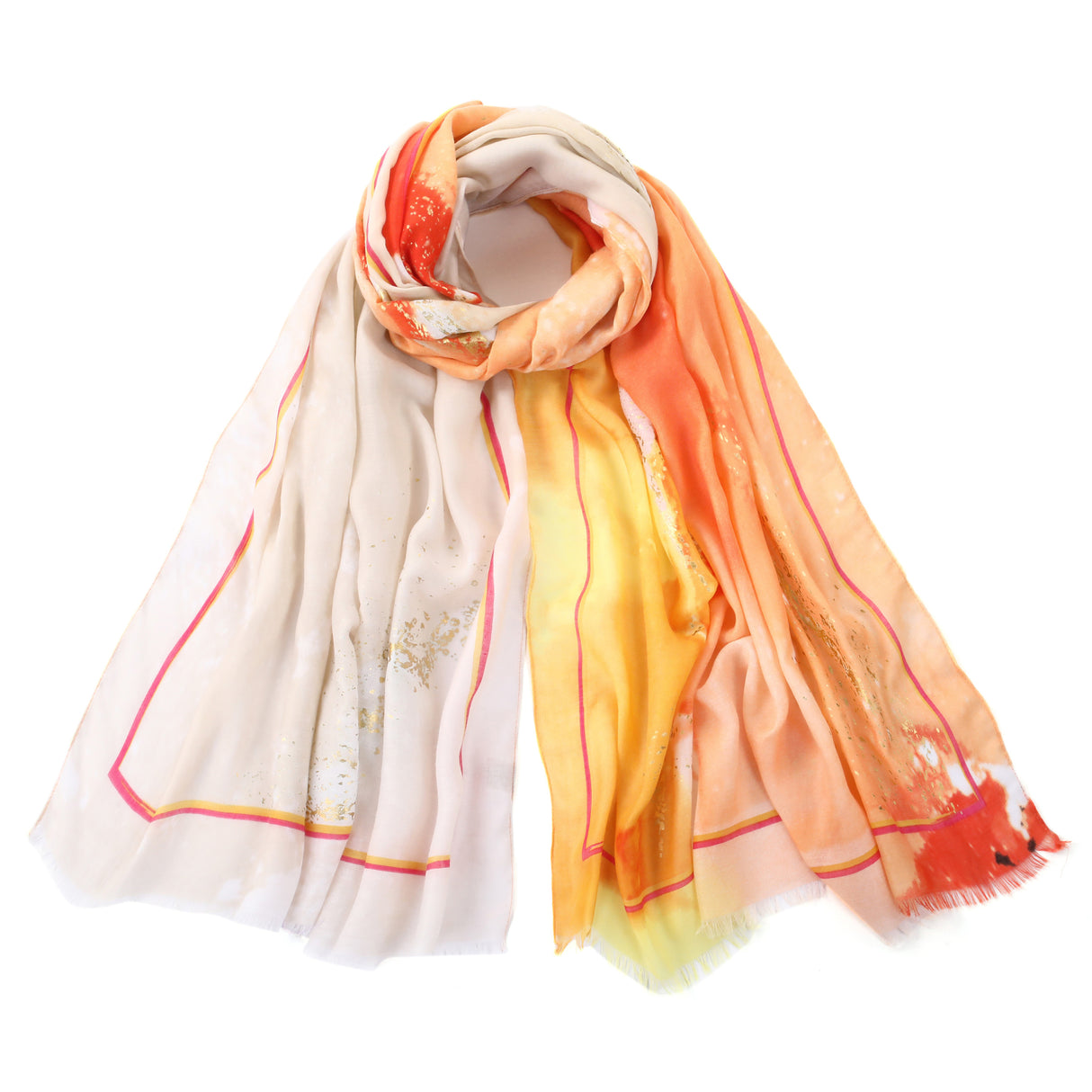 Orange Tie-Dye Scarf JYF13506ORG