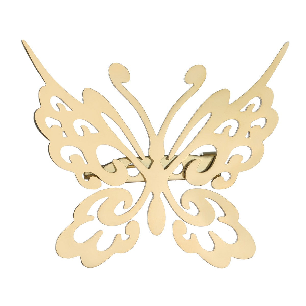 Gold Metal Butterfly Brooch YL22011YGD