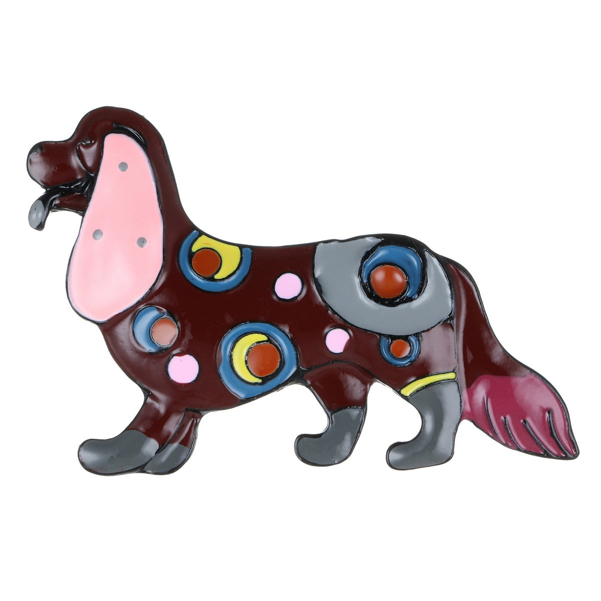 Pink Dog Brooch YL22048PNK