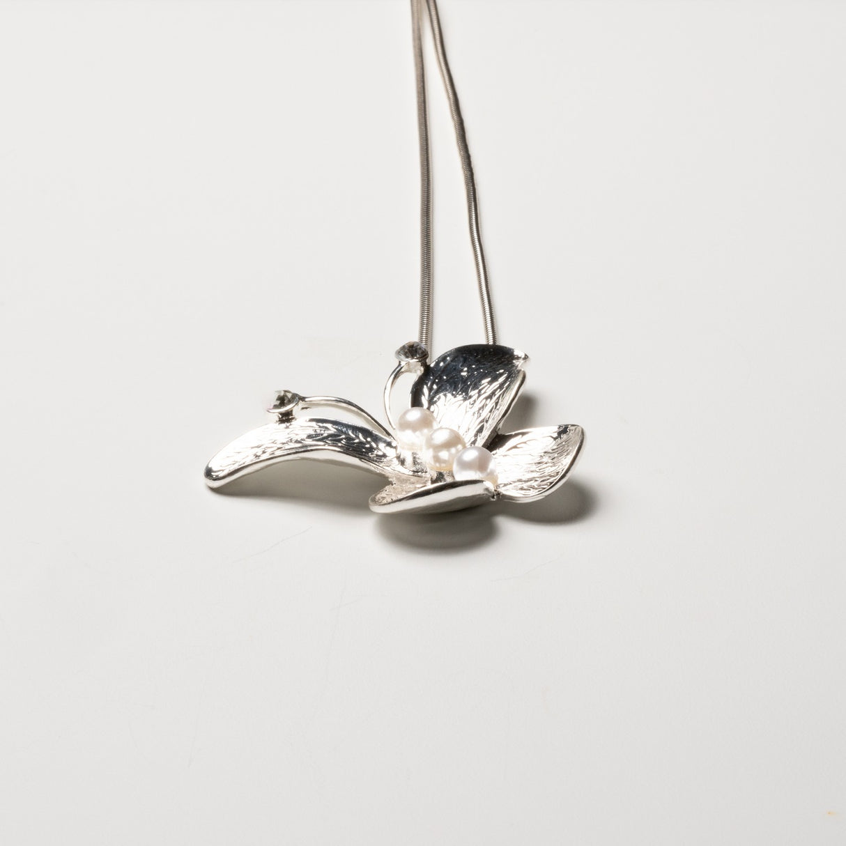 Butterfly Pendant Long Necklace