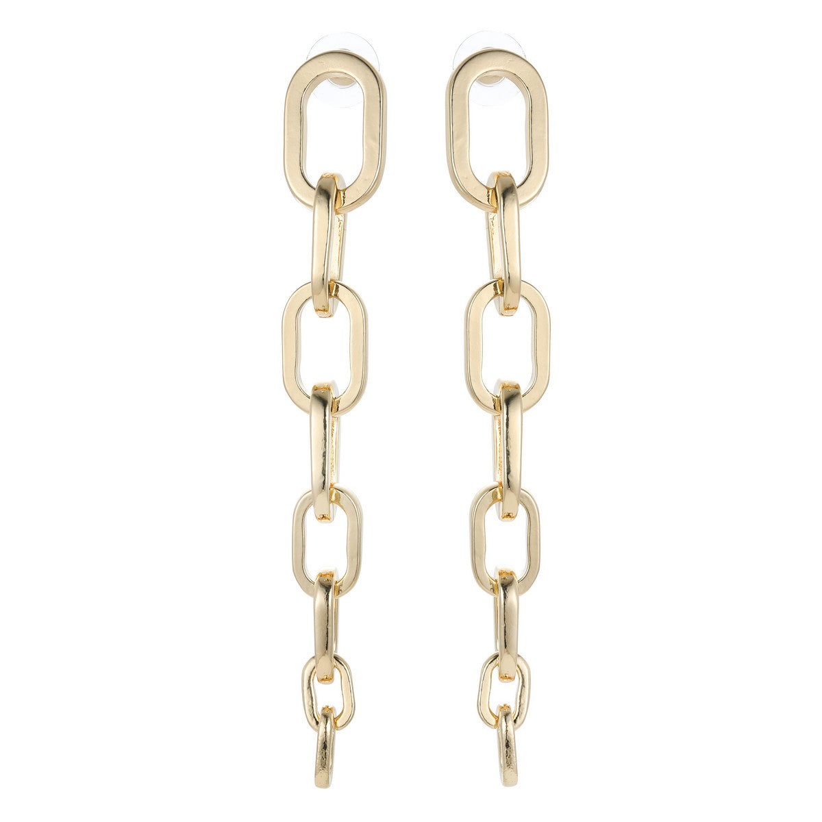 Gold Chain Drop Earrings YT22807YGD
