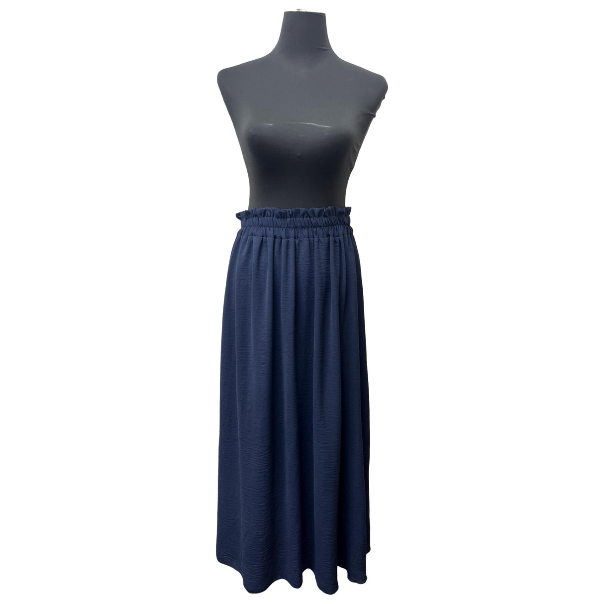 MAXI SKIRT ANTI-ROLLING MID RUFFLE WAISTED SUPER SWING MINIMALIST