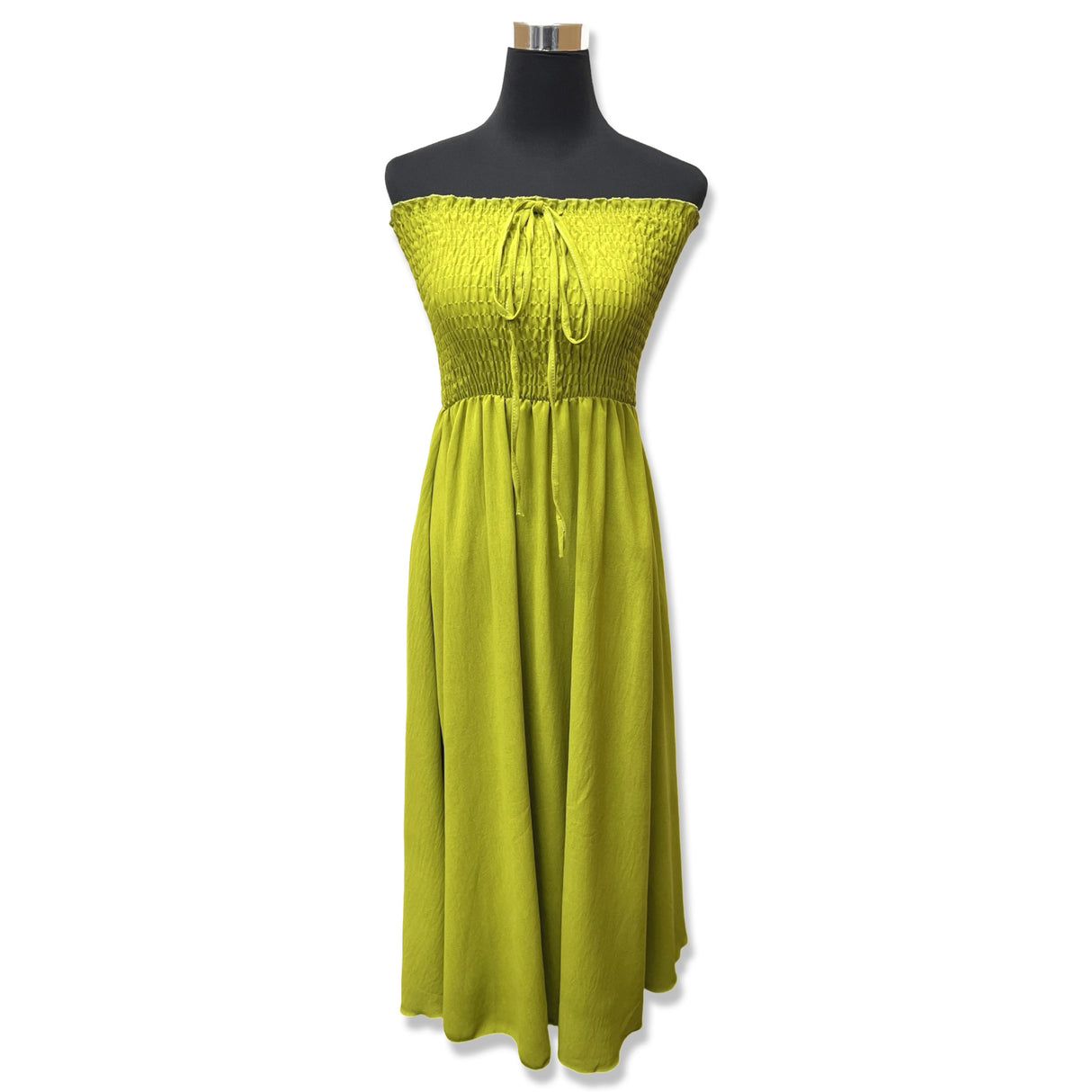 LADIES BACK TIED MAXI DRESS SMOCK SUPER STRETCHY