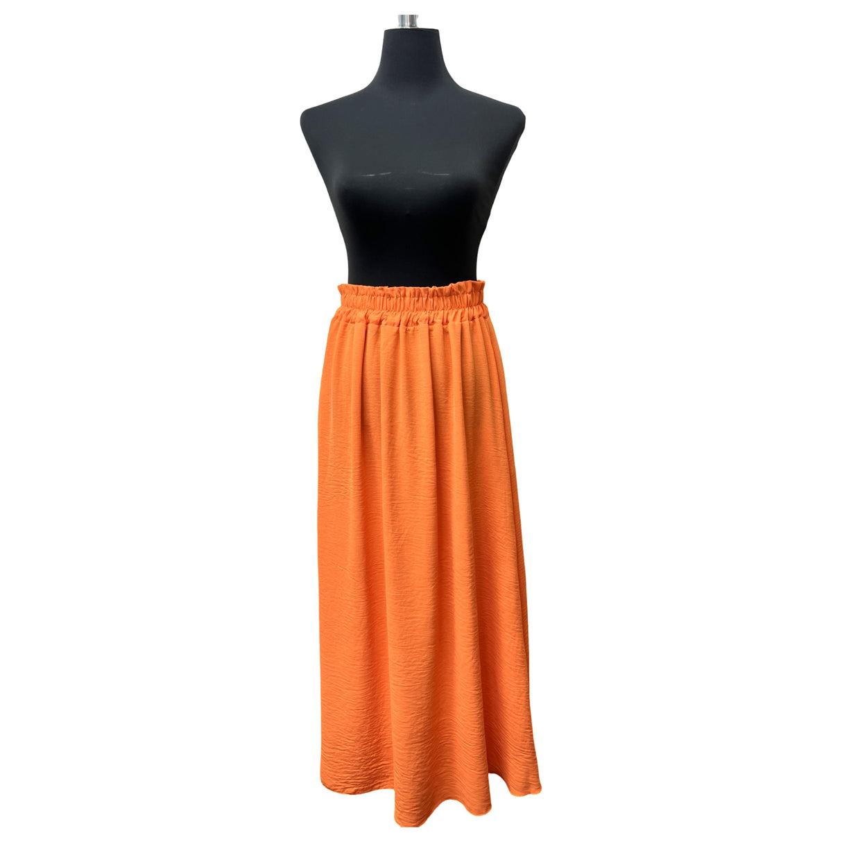 MAXI SKIRT ANTI-ROLLING MID RUFFLE WAISTED SUPER SWING MINIMALIST