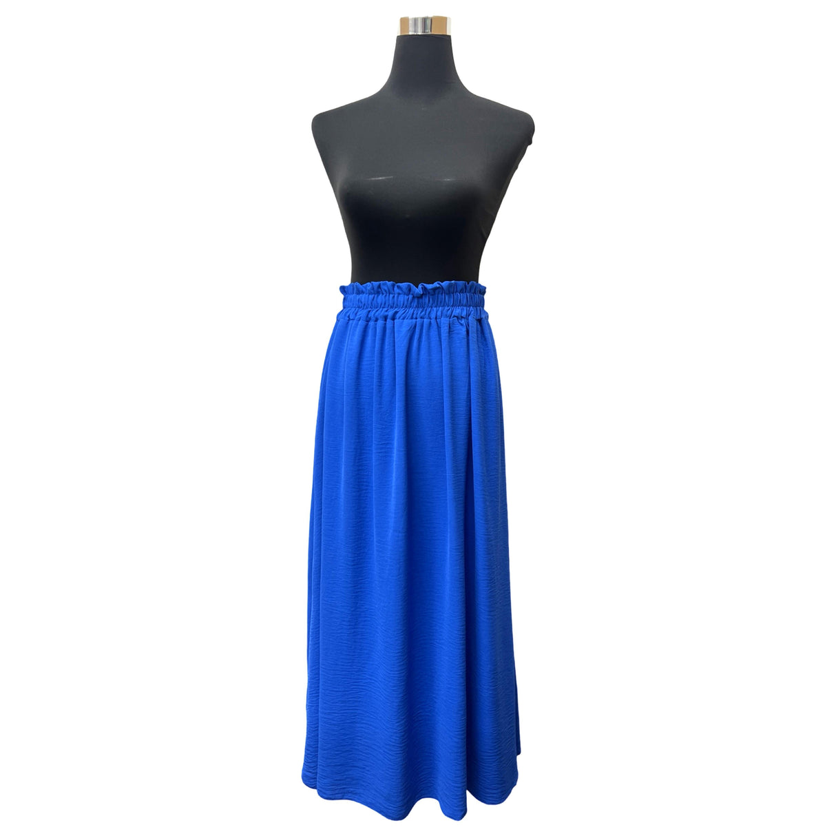 MAXI SKIRT ANTI-ROLLING MID RUFFLE WAISTED SUPER SWING MINIMALIST
