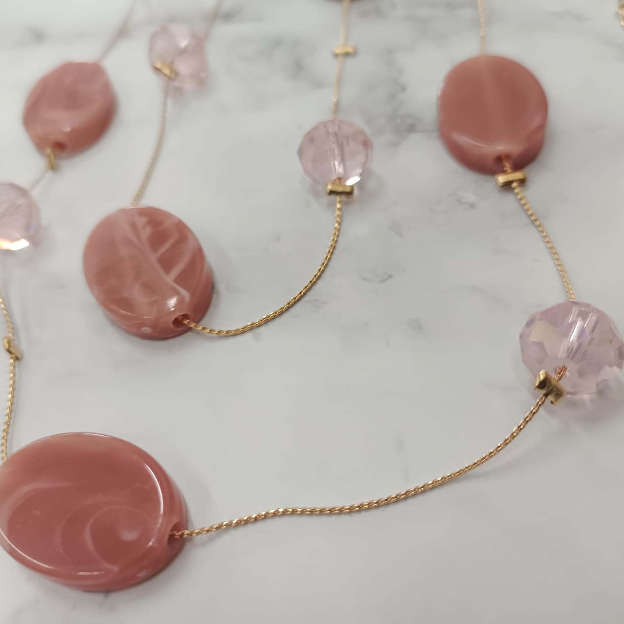 Oval Beaded Necklace