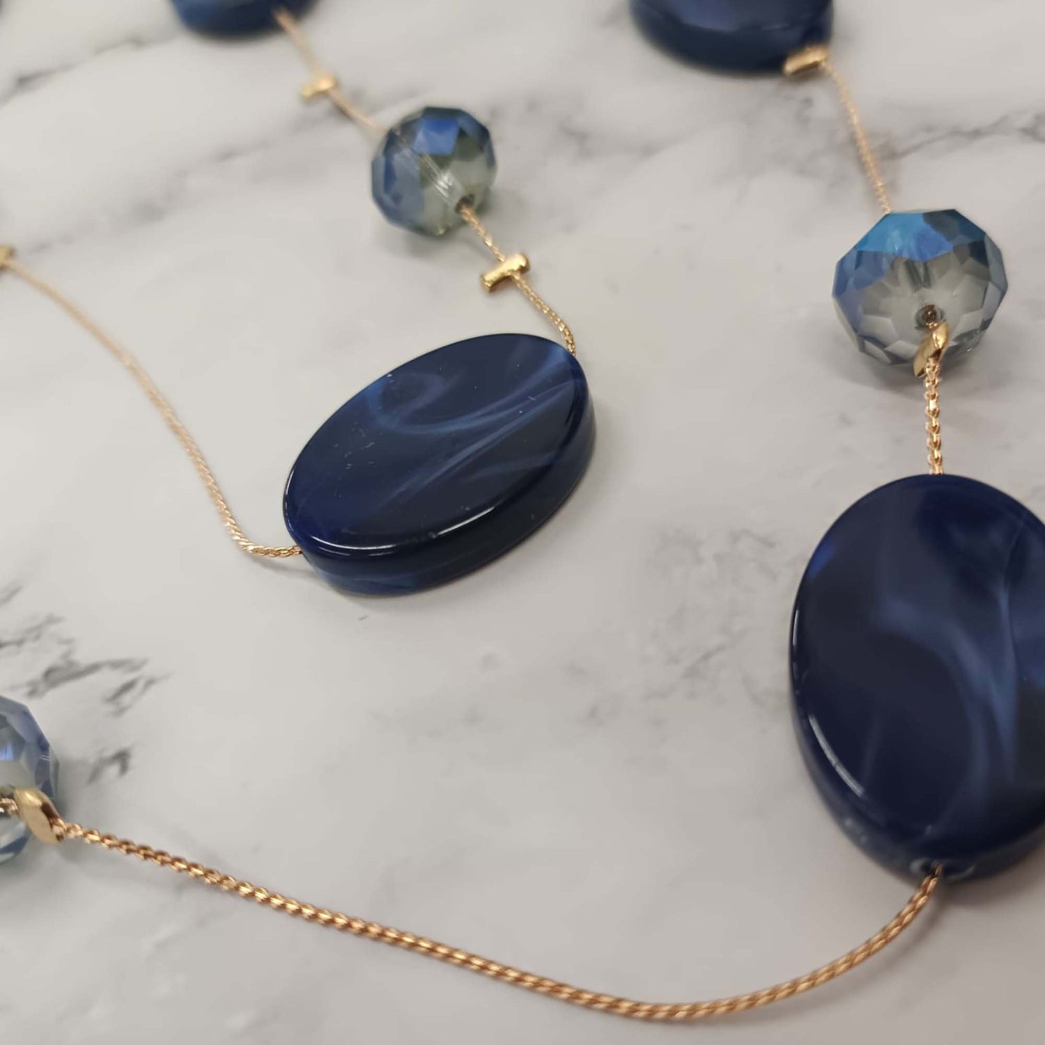 Oval Beaded Necklace