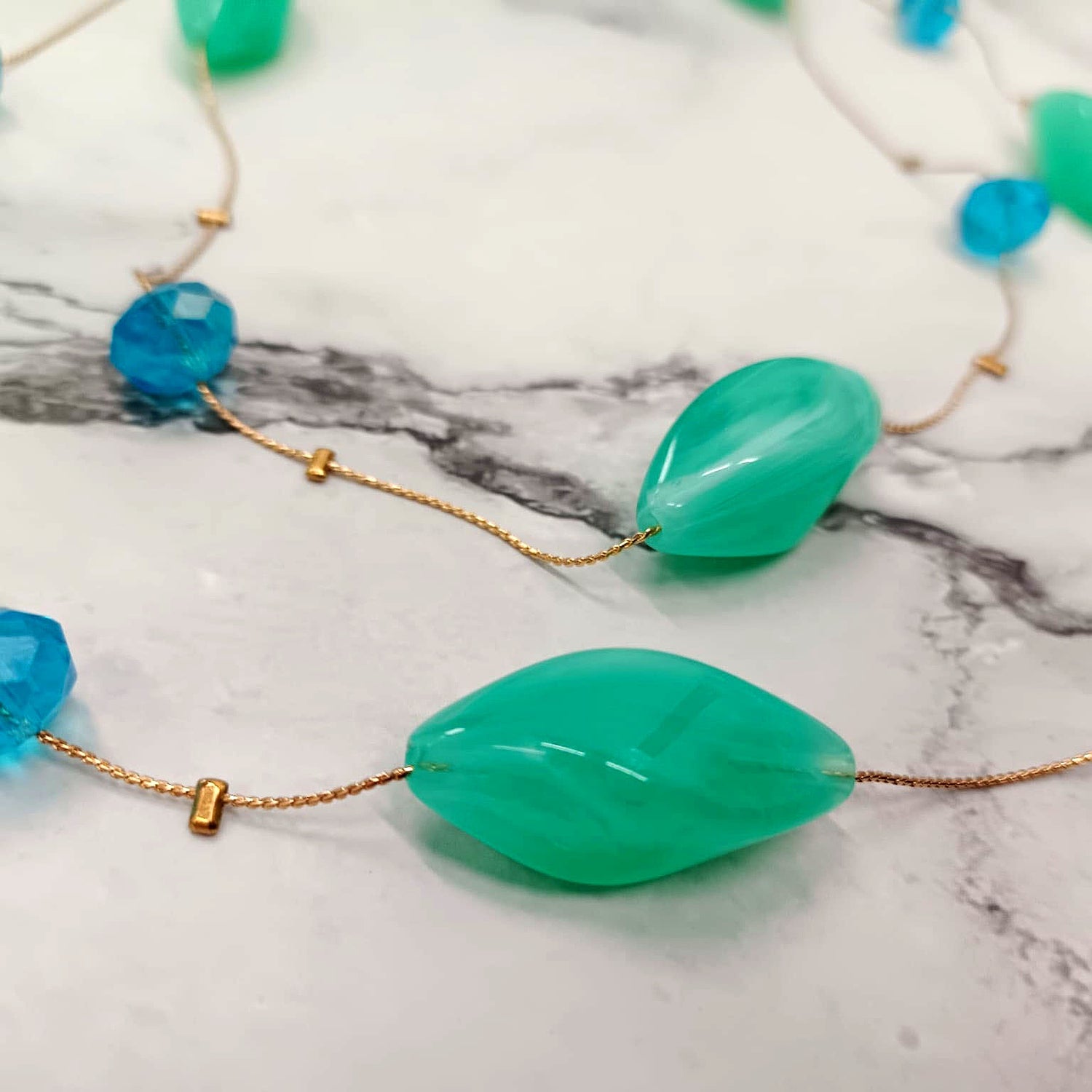 Elegant Double-Layer Beaded Necklace