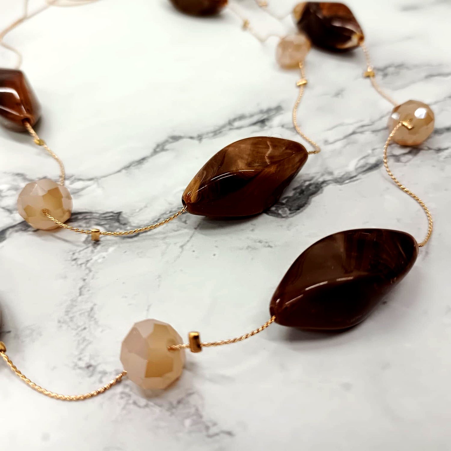 Elegant Double-Layer Beaded Necklace