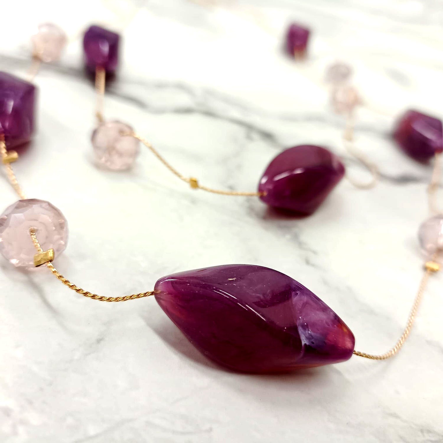 Elegant Double-Layer Beaded Necklace