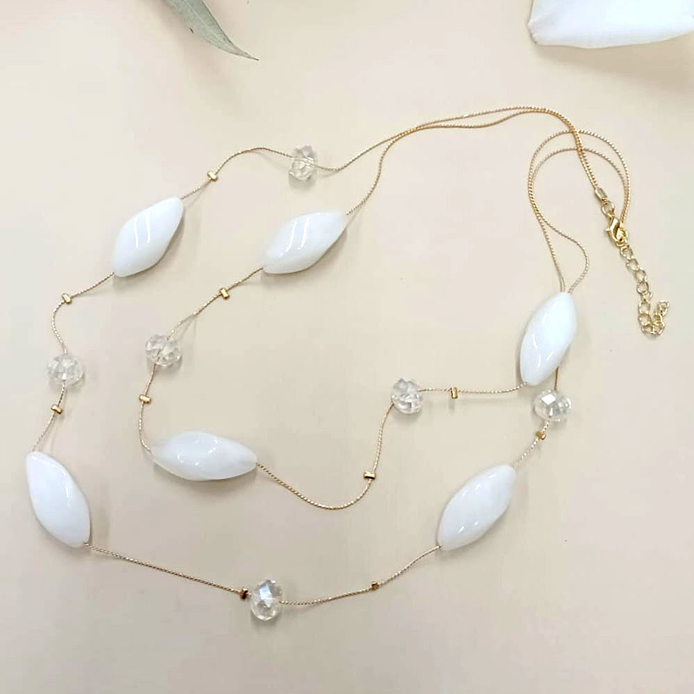 Elegant Double-Layer Beaded Necklace
