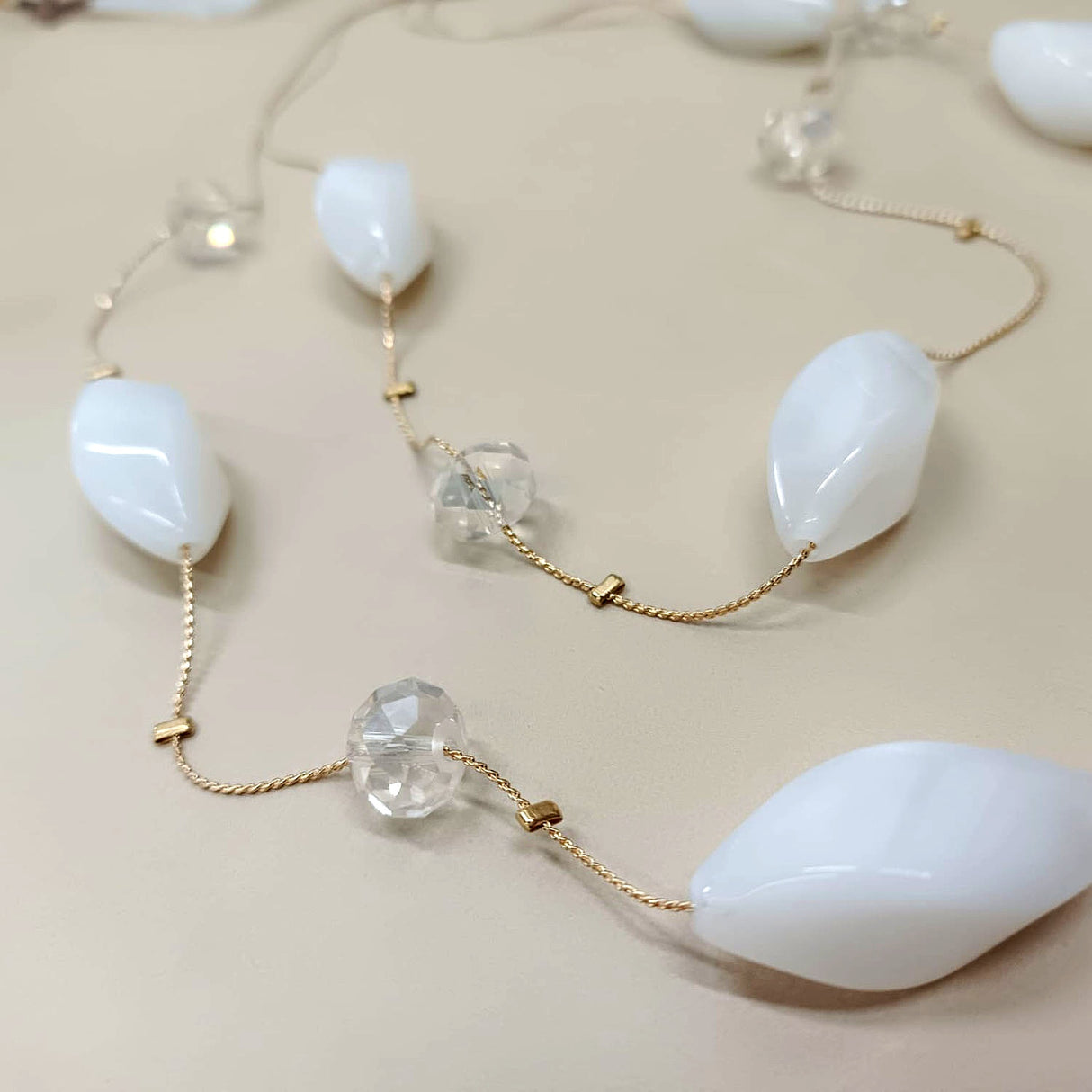 Elegant Double-Layer Beaded Necklace