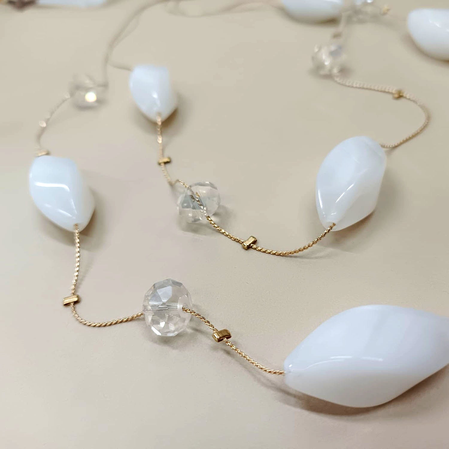 Elegant Double-Layer Beaded Necklace