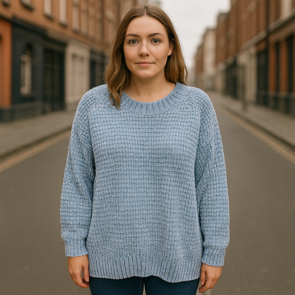 Cozy Chenille Velvet Ladies Jumper Oversized Super Soft Chenille Jumper Grab And Feel The Softness Relaxing Jumper