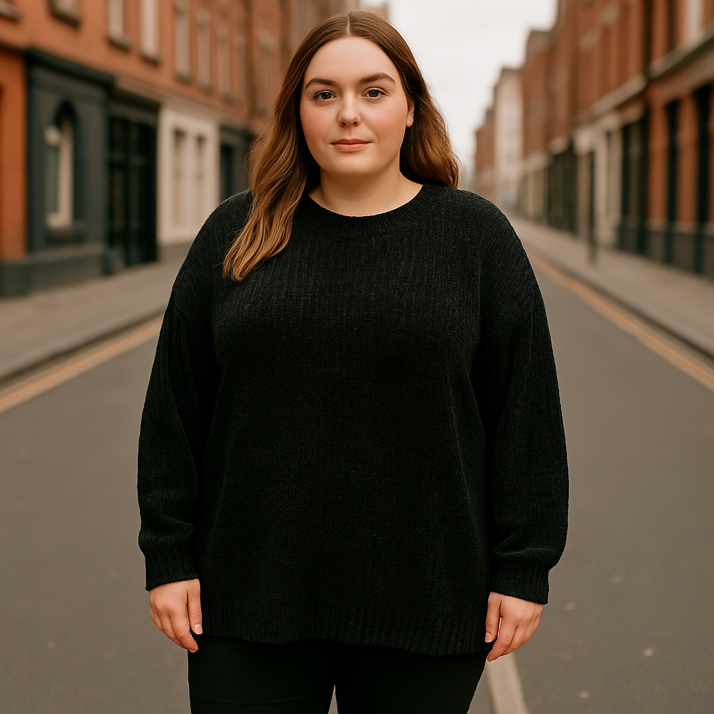 Cozy Chenille Velvet Ladies Jumper Oversized Super Soft Chenille Jumper Grab And Feel The Softness Relaxing Jumper