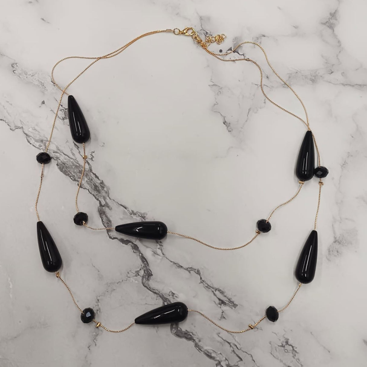 Hot Raindrop Double-Layer Necklace