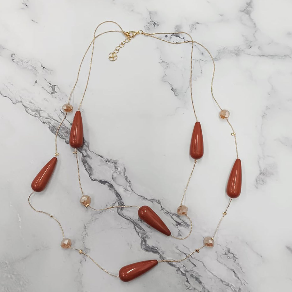 Hot Raindrop Double-Layer Necklace