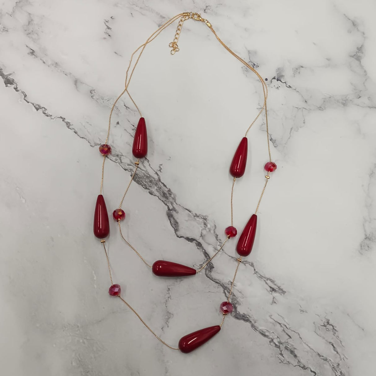 Hot Raindrop Double-Layer Necklace