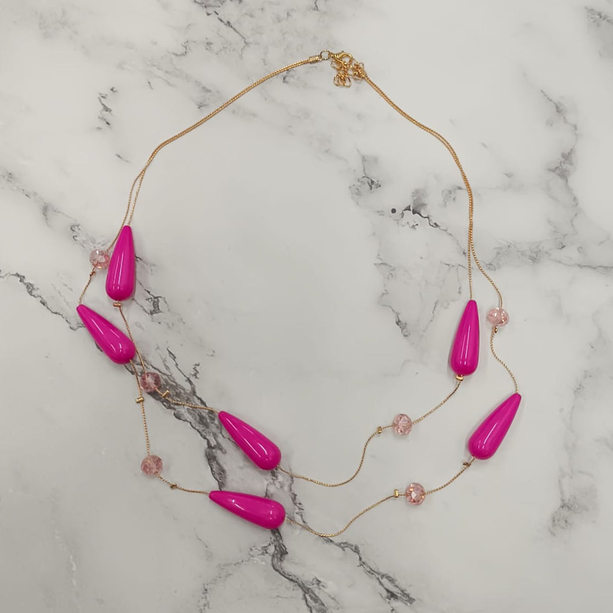 Hot Raindrop Double-Layer Necklace