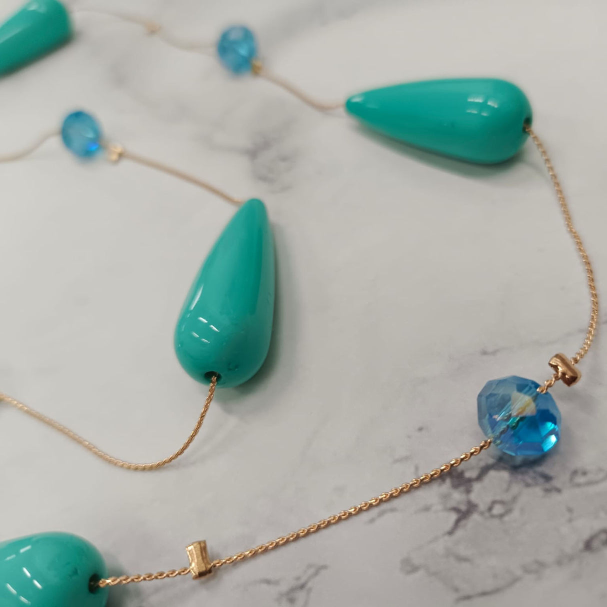 Hot Raindrop Double-Layer Necklace