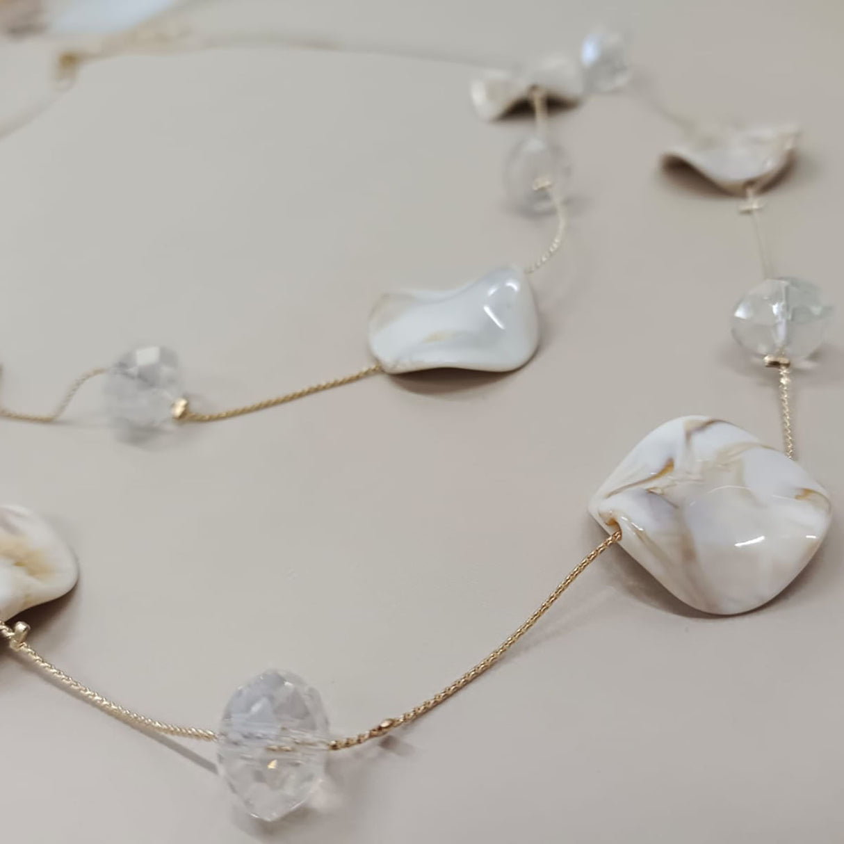 Violet Wave Double-Layer Necklace