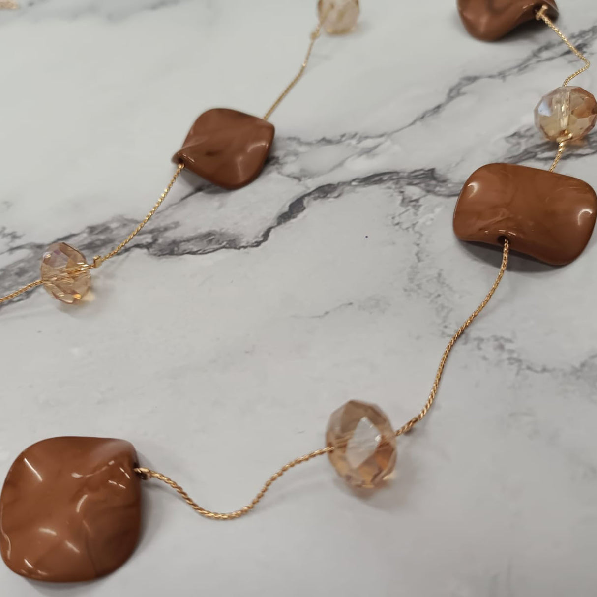 Violet Wave Double-Layer Necklace