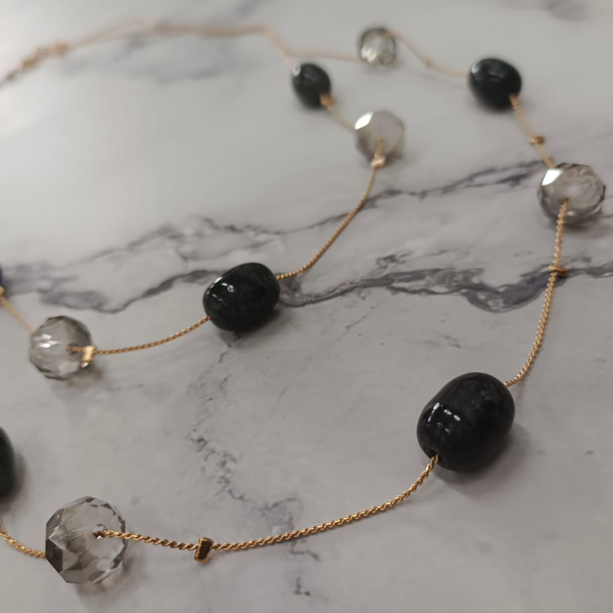 Crystals Double-Layer Necklace