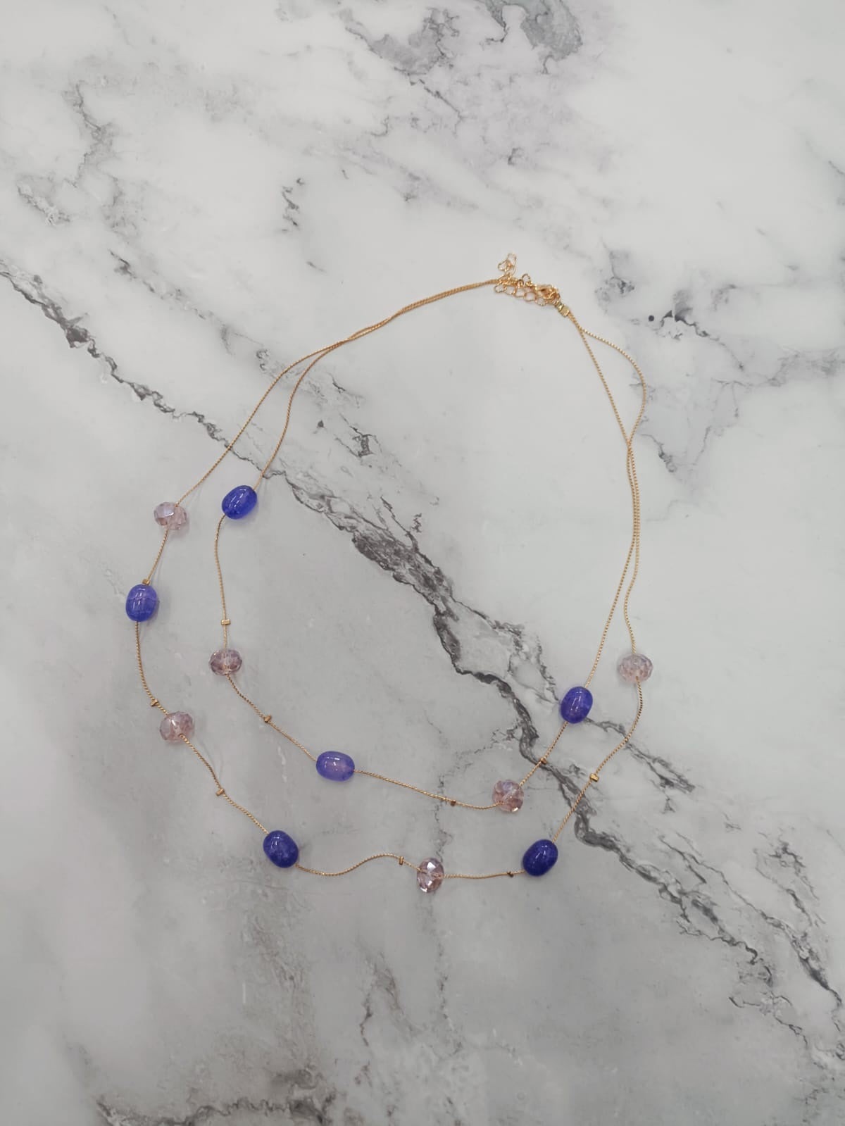 Crystals Double-Layer Necklace