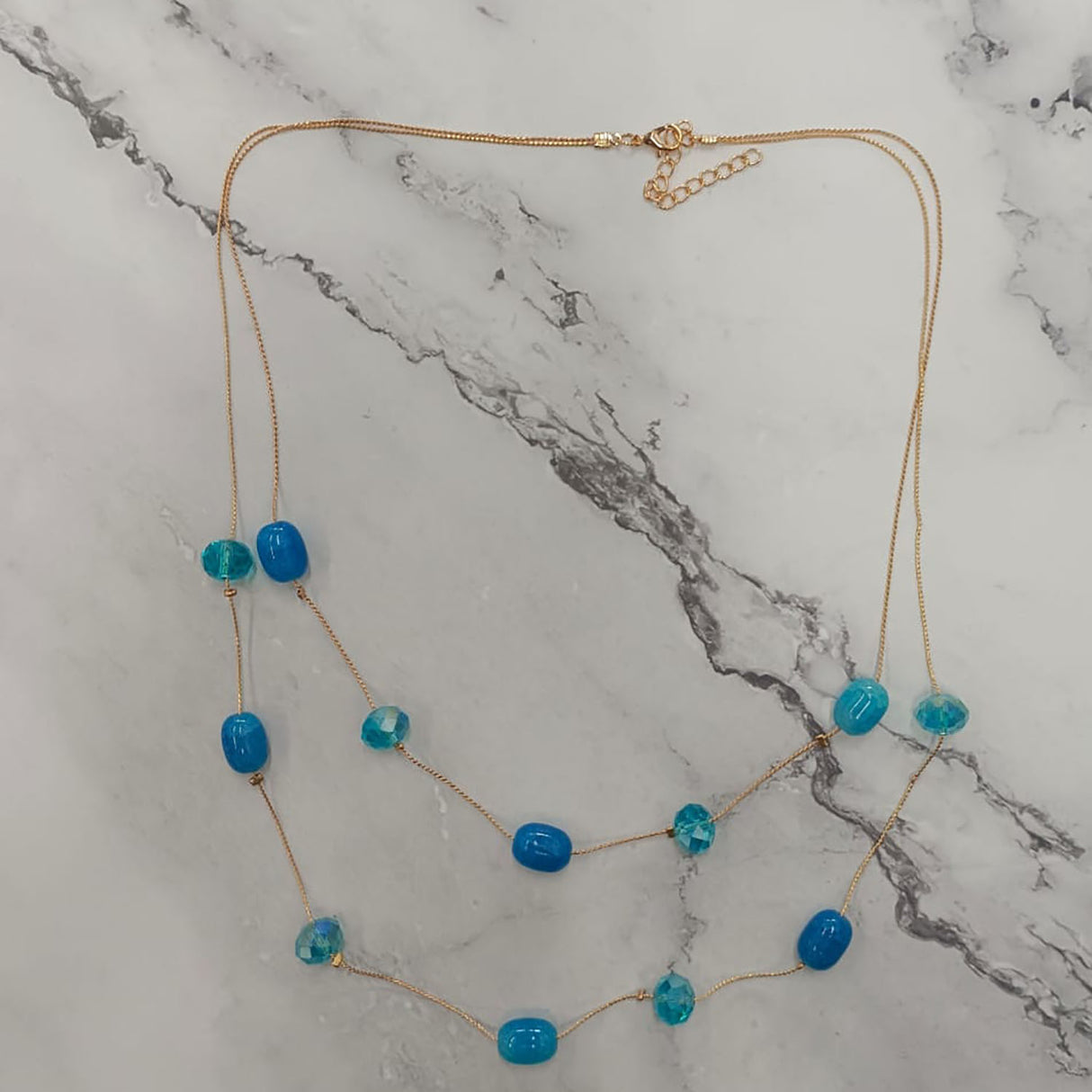 Crystals Double-Layer Necklace