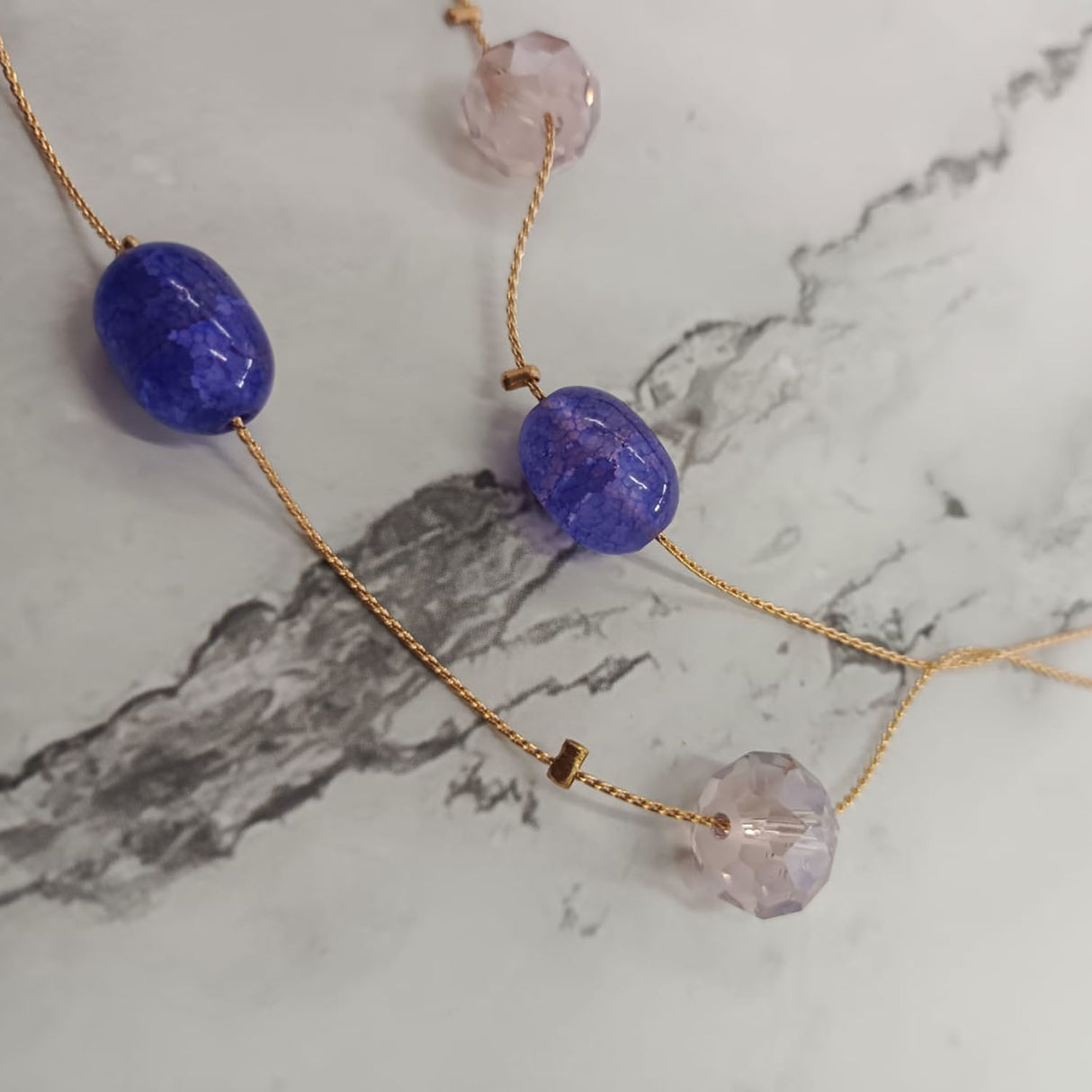 Crystals Double-Layer Necklace