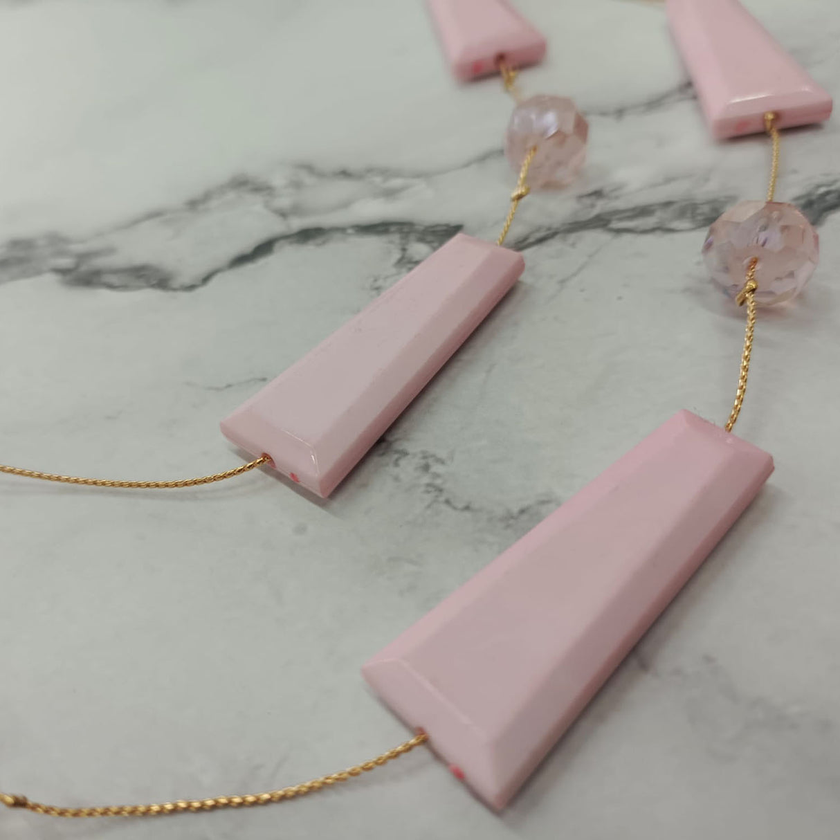 Geometric Bead Necklace