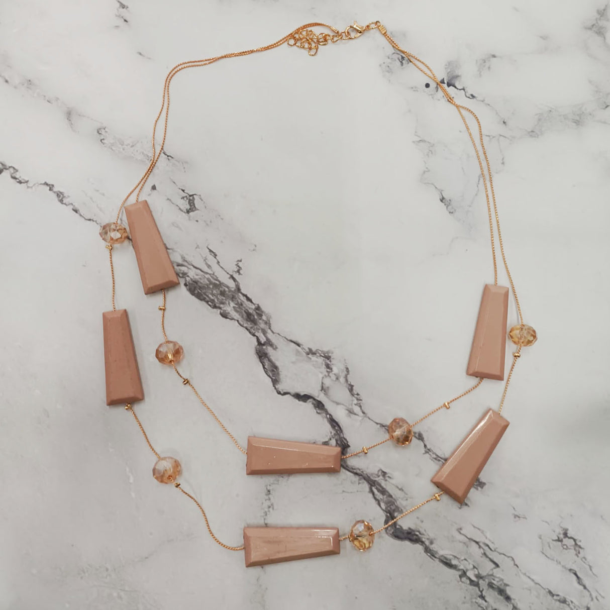 Geometric Bead Necklace