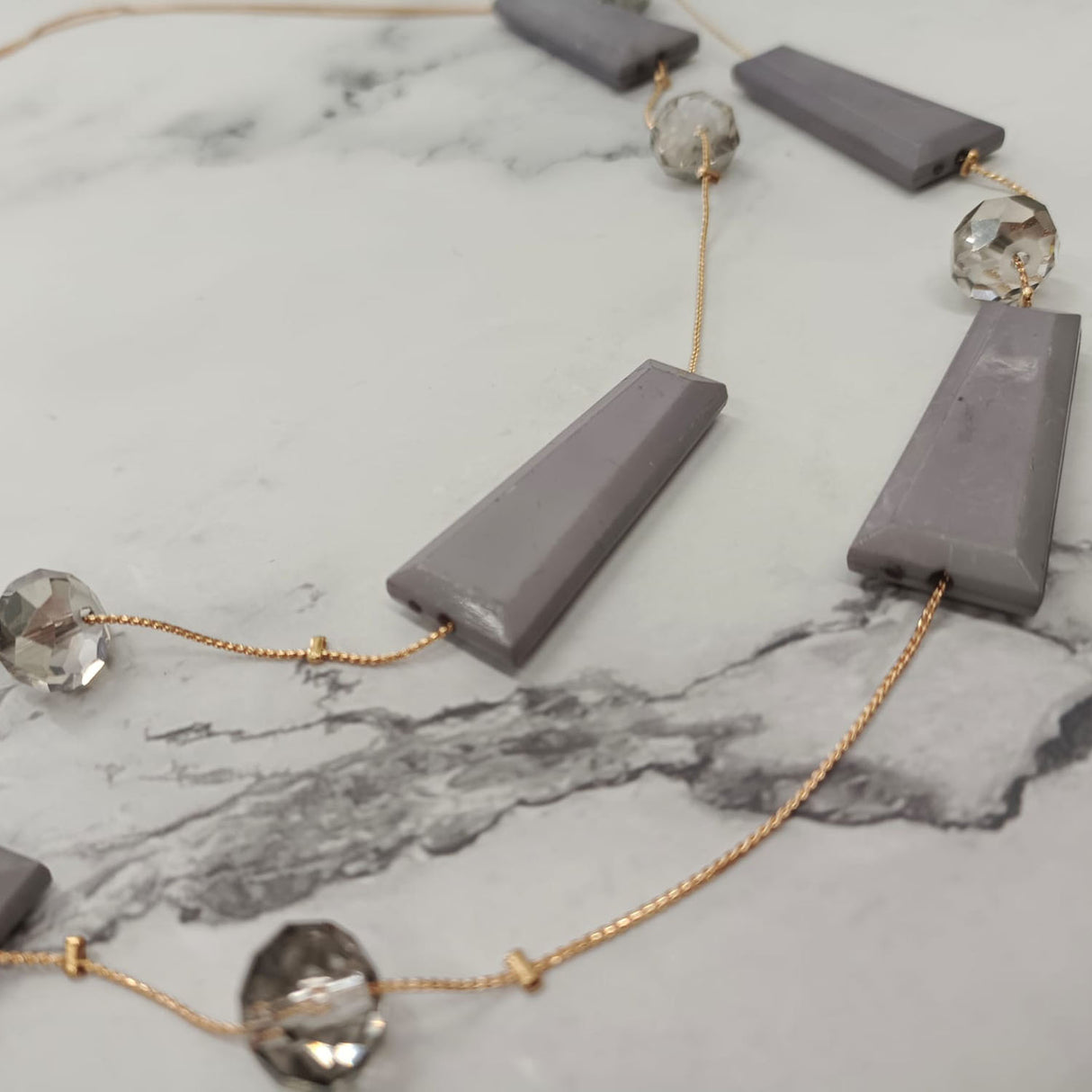 Geometric Bead Necklace