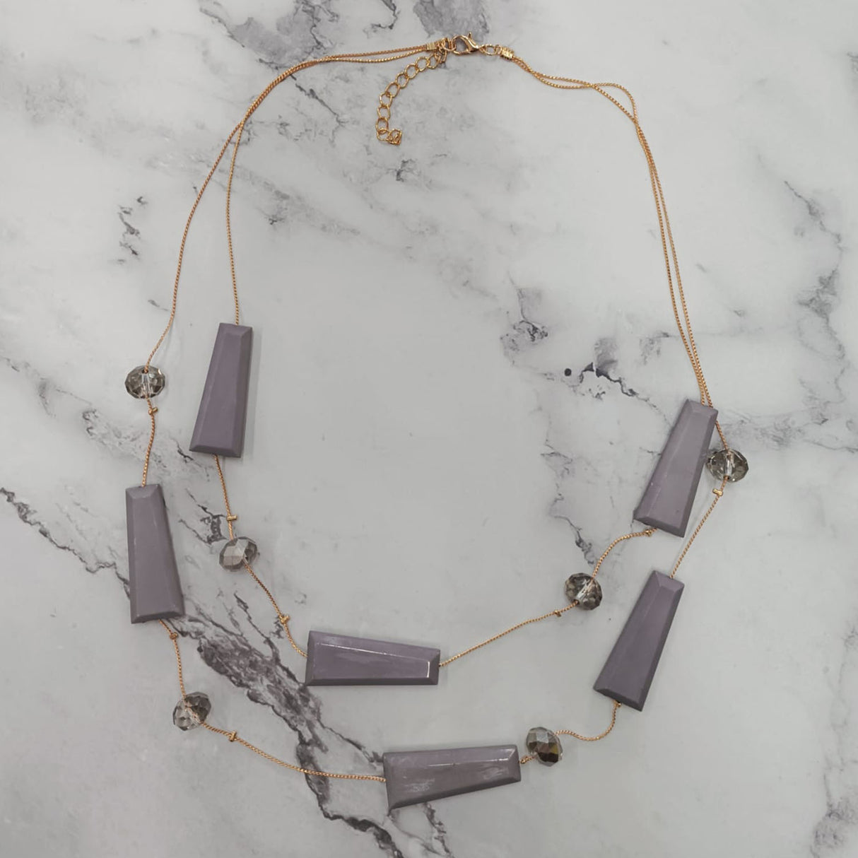 Geometric Bead Necklace
