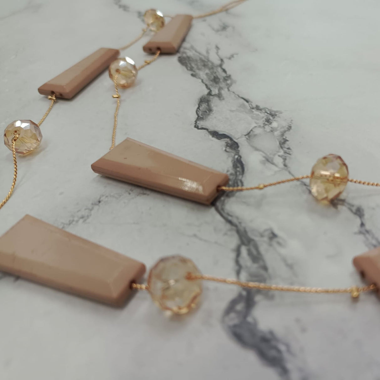 Geometric Bead Necklace