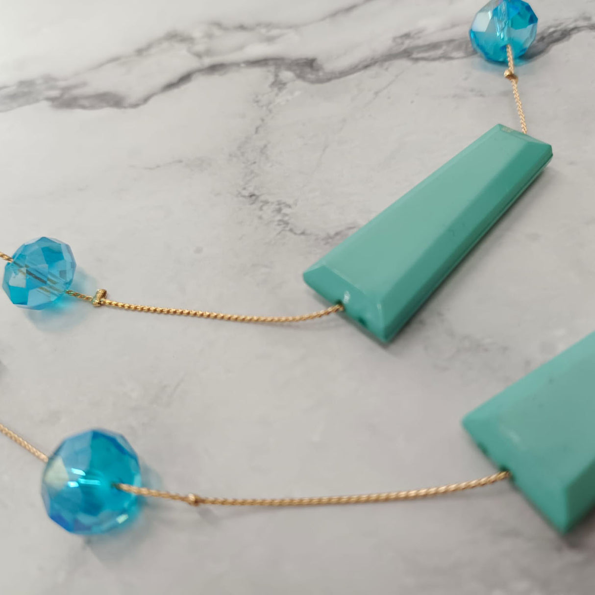 Geometric Bead Necklace