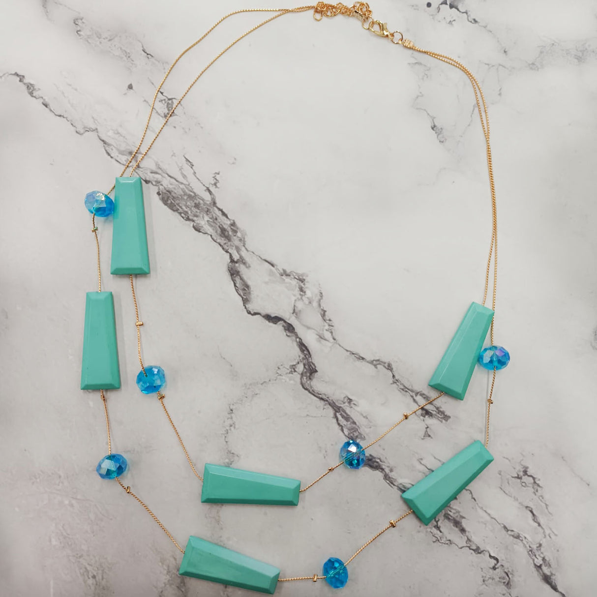 Geometric Bead Necklace