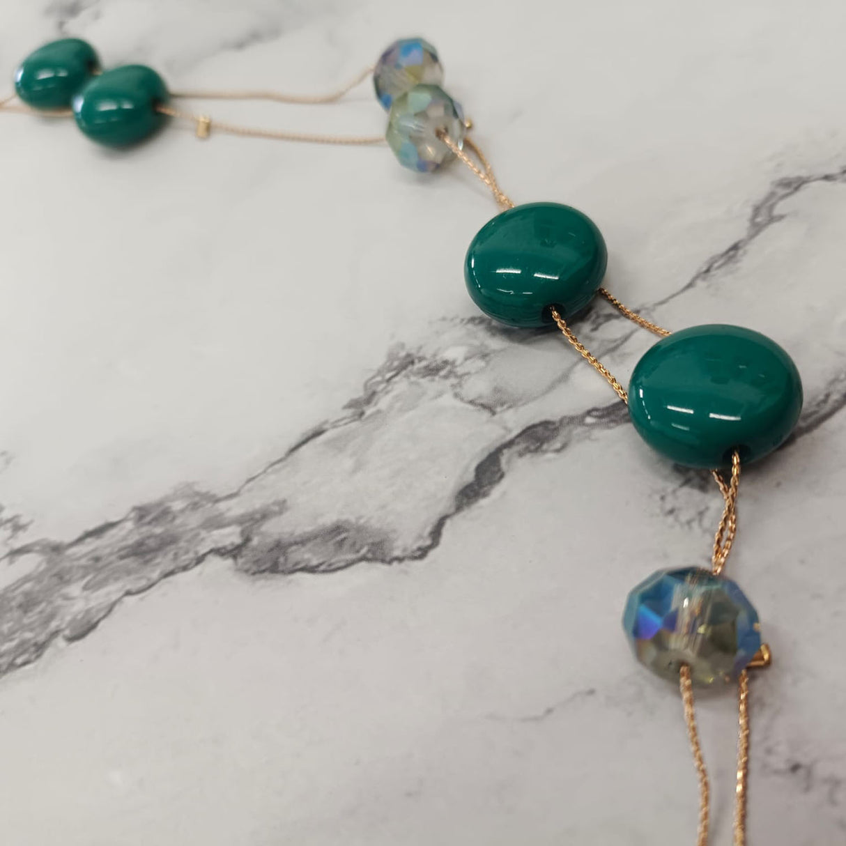 Midnight Gloss Orb Necklace